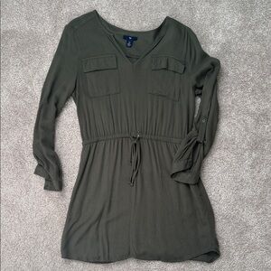 GAP Olive Green Mini Dress